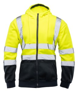 BLUZA DRESOWA BRIXTON FLASH WSTAWKA ODBLASKOWA KAT. II BF014 - ŻÓŁTY/GRANAT