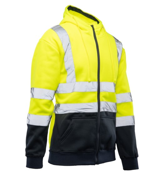 BLUZA DRESOWA BRIXTON FLASH WSTAWKA ODBLASKOWA KAT. II BF014 - ŻÓŁTY/GRANAT