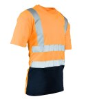 KOSZULKA Z PASAMI ODBLASKOWYMI BRIXTON FLASH 50-50 160G - Pomarańczowy