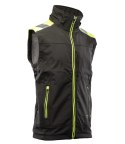 RIVAL KAMIZELKA SOFTSHELL - SEVEN KINGS - Czarny-Żółty