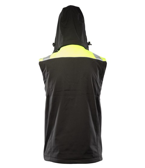 RIVAL KAMIZELKA SOFTSHELL - SEVEN KINGS - Czarny-Żółty RIVAL KAMIZELKA SOFTSHELL - SEVEN KINGS - Czarny-Żółty
