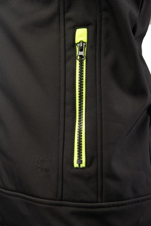 RIVAL KAMIZELKA SOFTSHELL - SEVEN KINGS - Czarny-Żółty RIVAL KAMIZELKA SOFTSHELL - SEVEN KINGS - Czarny-Żółty