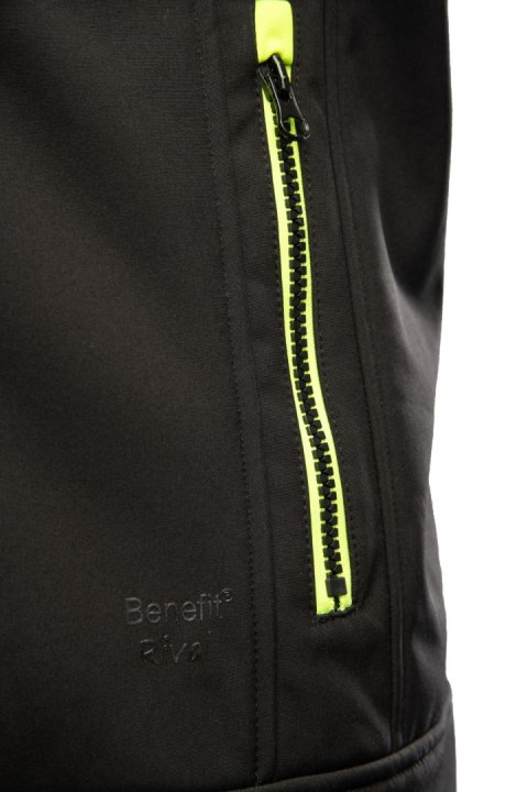 RIVAL KAMIZELKA SOFTSHELL - SEVEN KINGS - Czarny-Żółty RIVAL KAMIZELKA SOFTSHELL - SEVEN KINGS - Czarny-Żółty