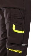 RIVAL SPODNIE SOFTSHELL OCIEPLANE CZARNY/ŻÓŁTY - Czarny-Żółty(cy) 4XL.