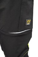 SEVEN KINGS RIVAL SPODNIE SOFTSHELL CZARNY/ŻÓŁTY