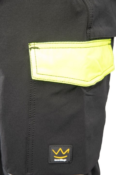 SEVEN KINGS RIVAL SPODNIE SOFTSHELL CZARNY/ŻÓŁTY SEVEN KINGS RIVAL SPODNIE SOFTSHELL CZARNY/ŻÓŁTY