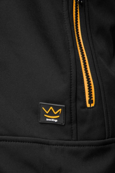 SEVEN KINGS RIVAL SOFTSHELL CZARNY/POMARAŃCZ SEVEN KINGS RIVAL SOFTSHELL CZARNY/POMARAŃCZ