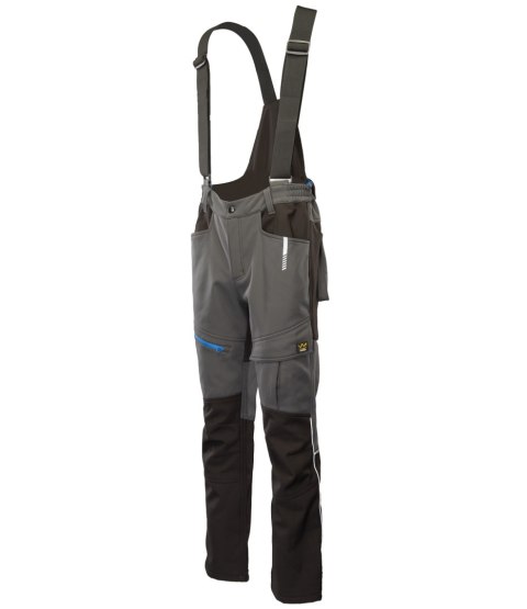 SEVEN_KINGS TOPAZ SPODNIE SOFTSHELL OCIEPLANE STAL/CZARNY SEVEN_KINGS TOPAZ SPODNIE SOFTSHELL OCIEPLANE STAL/CZARNY