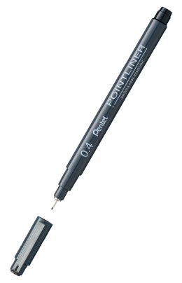 Cienkopis kalibrowany POINTLINER czarny S20P-4A 0,4mm PENTEL