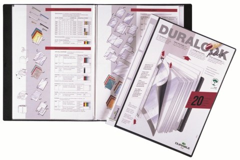 DURALOOK_ PLUS, album ofertowy 20 kieszonek PP czarny, DURABLE 243201 DURALOOK_ PLUS, album ofertowy 20 kieszonek PP czarny, DURABLE 243201