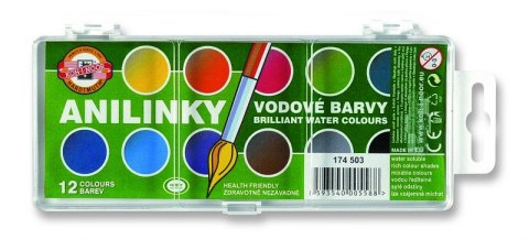 Farby akwarel.12k 174503 ANILINKY BRILLANT KOH-I-NOOR Farby akwarel.12k 174503 ANILINKY BRILLANT KOH-I-NOOR