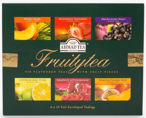 Herbata AHMAD TEA SELECTION LONDON FRUITYTEA mix 6x10 kopert Herbata AHMAD TEA SELECTION LONDON FRUITYTEA mix 6x10 kopert