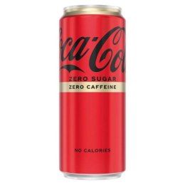 Napój COCA COLA ZERO bez kofeiny 0.33L PUSZKA