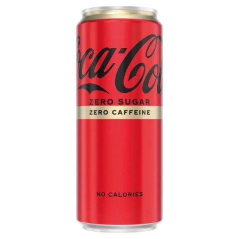 Napój COCA COLA ZERO bez kofeiny 0.33L PUSZKA
