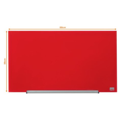 Szklana tablica Nobo Impression Pro 680x380mm, czerwona (X) Szklana tablica Nobo Impression Pro 680x380mm, czerwona (X)