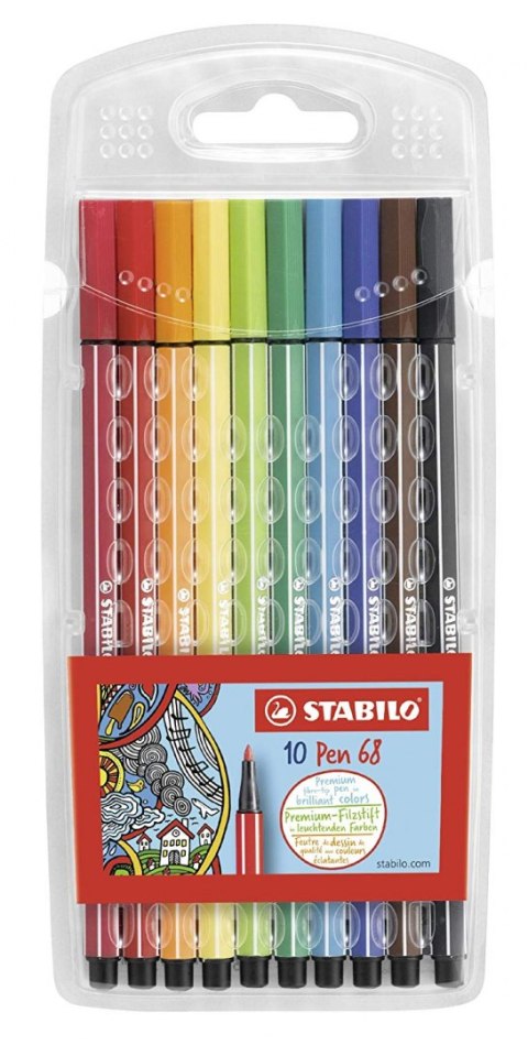 Flamastry PEN 6810/PL 10szt. STABILO Flamastry PEN 6810/PL 10szt. STABILO