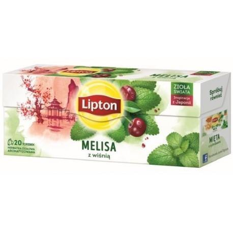 Herbata LIPTON MELISA Z WIŚNIĄ 20t ziołowa Herbata LIPTON MELISA Z WIŚNIĄ 20t ziołowa