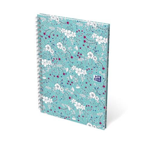 Kołonotatnik A5 60 kartek kratka/tagi Floral Oxford 400094951 Kołonotatnik A5 60 kartek kratka/tagi Floral Oxford 400094951