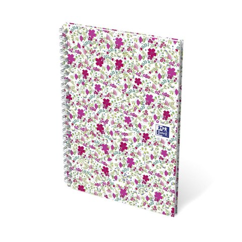 Kołonotatnik A5 60 kartek kratka/tagi Floral Oxford 400094951 Kołonotatnik A5 60 kartek kratka/tagi Floral Oxford 400094951