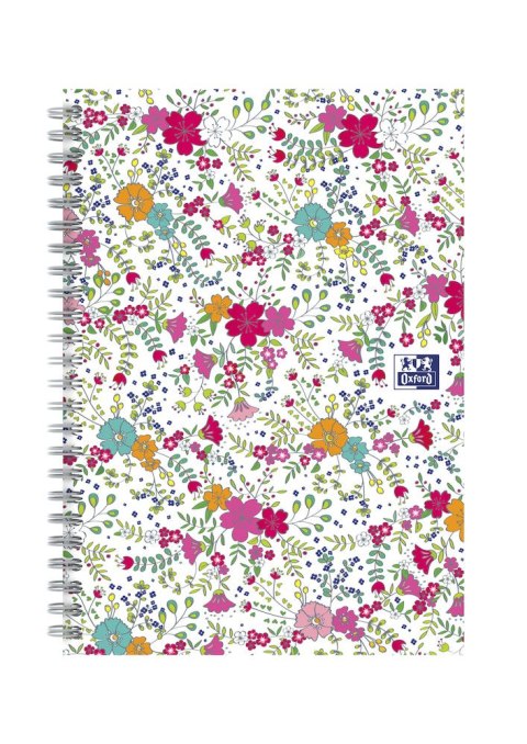 Kołonotatnik A5 60 kartek kratka/tagi Floral Oxford 400094951 Kołonotatnik A5 60 kartek kratka/tagi Floral Oxford 400094951