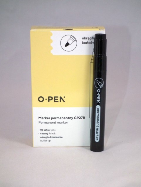 Marker permanentny okrągły G927B czarny AMA0927915 OPEN Marker permanentny okrągły G927B czarny AMA0927915 OPEN