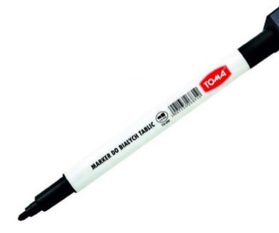Marker suchościeralny z magnesem i gąbką w nasadce czarny TO-268 Toma Marker suchościeralny z magnesem i gąbką w nasadce czarny TO-268 Toma