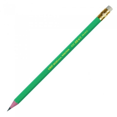 Ołówek z gumką BIC Evolution Original 655 HB , 8803323 Ołówek z gumką BIC Evolution Original 655 HB , 8803323