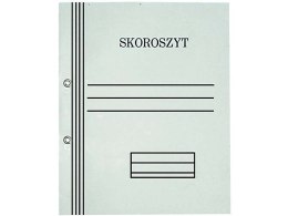 Skoroszyt oczkowy biały pełny A4 300g KIEL-TECH 1-00743 jednostronnie bielony