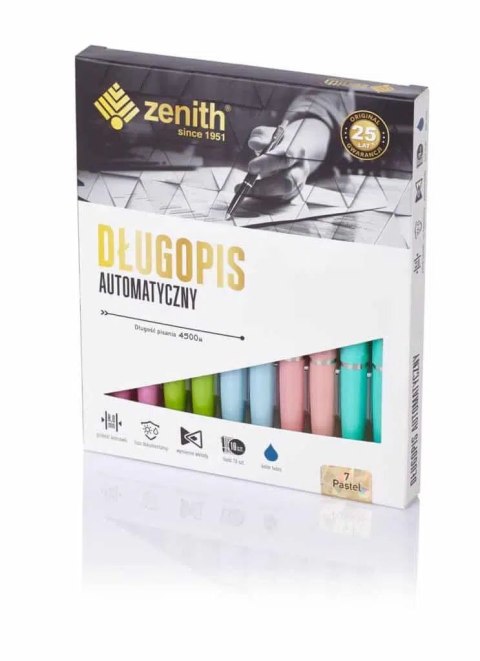 Długopis automatyczny Zenith 7 Pastel mix kolorów, 4071010 Długopis automatyczny Zenith 7 Pastel mix kolorów, 4071010