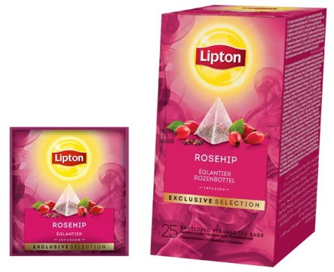Herbata LIPTON PIRAMID DZIKA RÓŻA Exclusive Selection 25 kopert Herbata LIPTON PIRAMID DZIKA RÓŻA Exclusive Selection 25 kopert