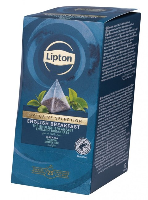 Herbata LIPTON PIRAMID ENGLISH BREAKFAST Exclusive Selection 25 kopert Herbata LIPTON PIRAMID ENGLISH BREAKFAST Exclusive Selection 25 kopert