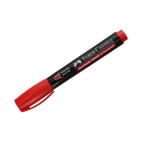 Marker permanentny ścięta końcówka FC157921 czerwony FABER CASTEL Marker permanentny ścięta końcówka FC157921 czerwony FABER CASTEL