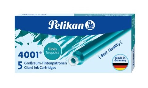 Naboje do piór, długie turkusowe 300004110 PELIKAN Naboje do piór, długie turkusowe 300004110 PELIKAN