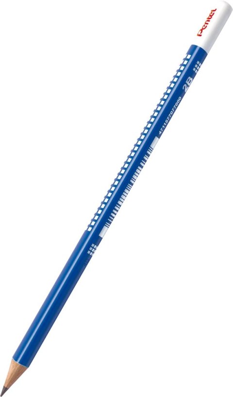 Ołówek drewniany trójkątny CB60T 2B PENTEL Ołówek drewniany trójkątny CB60T 2B PENTEL