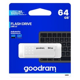 Pamięć / Pendrive USB GOODRAM 64GB UME2 biały USB 2.0 UME2-0640W0R11