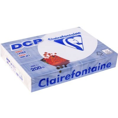 Papier xero satynowy A4/200g DCP biały 1807 250ark Clairefontaine Papier xero satynowy A4/200g DCP biały 1807 250ark Clairefontaine