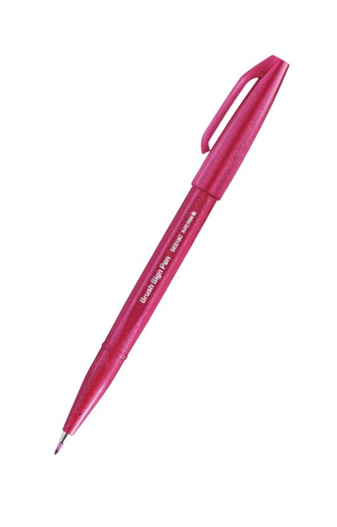 Pisak pędzelkowy do kaligrafii burgund SES15C-B2X PENTEL SALE