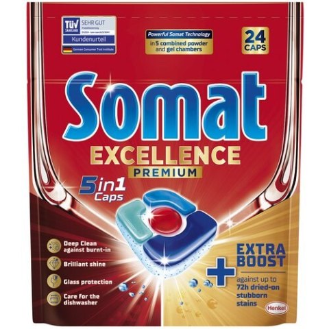 SOMAT Tabletki do zmywarki 24 szt. Exellence 5in1 08230 SOMAT Tabletki do zmywarki 24 szt. Exellence 5in1 08230