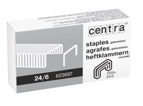 Zszywki CENTRA 24/6 box 1000, 623697 Zszywki CENTRA 24/6 box 1000, 623697
