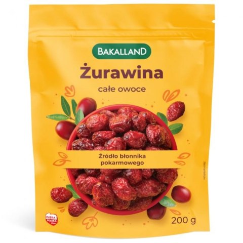 Żurawina 200g BAKALLAND Żurawina 200g BAKALLAND