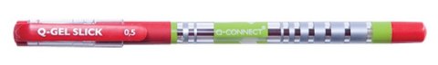 Długopis żelowo-fluidowy Q-CONNECT 0,5mm, czerwony Długopis żelowo-fluidowy Q-CONNECT 0,5mm, czerwony
