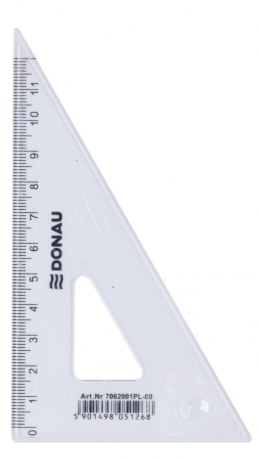 Ekierka DONAU, mała, 12cm, 60°, transparentna