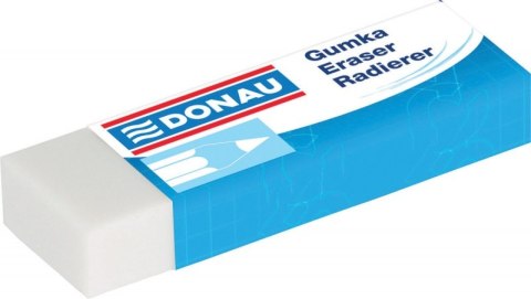 Gumka uniwersalna DONAU, 62x21x11mm, biała Gumka uniwersalna DONAU, 62x21x11mm, biała