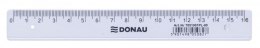 Linijka DONAU, 16cm, transparentna