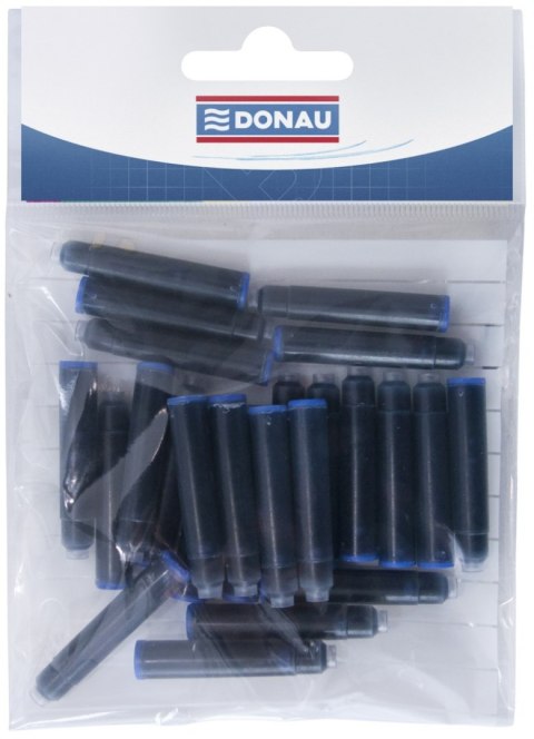 Naboje do piór DONAU, w zawieszce, 25szt. Naboje do piór DONAU, w zawieszce, 25szt.
