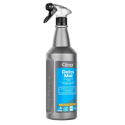 Płyn CLINEX Delos Mat, do mycia i pielęgnacji mebli, 1l Płyn CLINEX Delos Mat, do mycia i pielęgnacji mebli, 1l