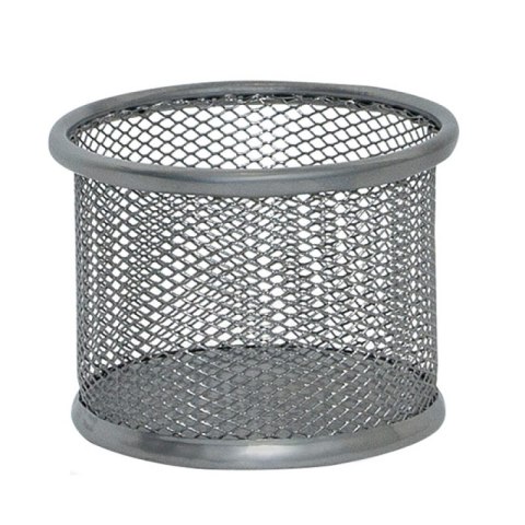 Pojemnik na przybory Q-CONNECT Office Set, metalowy, 90x68mm, srebrny Pojemnik na przybory Q-CONNECT Office Set, metalowy, 90x68mm, srebrny