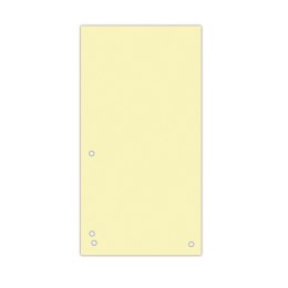 Przekładki DONAU, karton, 1/3 A4, 235x105mm, 100szt., żółte