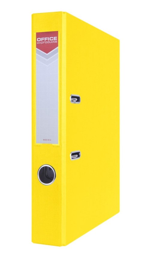 Segregator OFFICE PRODUCTS Officer, PP, A4/55mm, żółty Segregator OFFICE PRODUCTS Officer, PP, A4/55mm, żółty