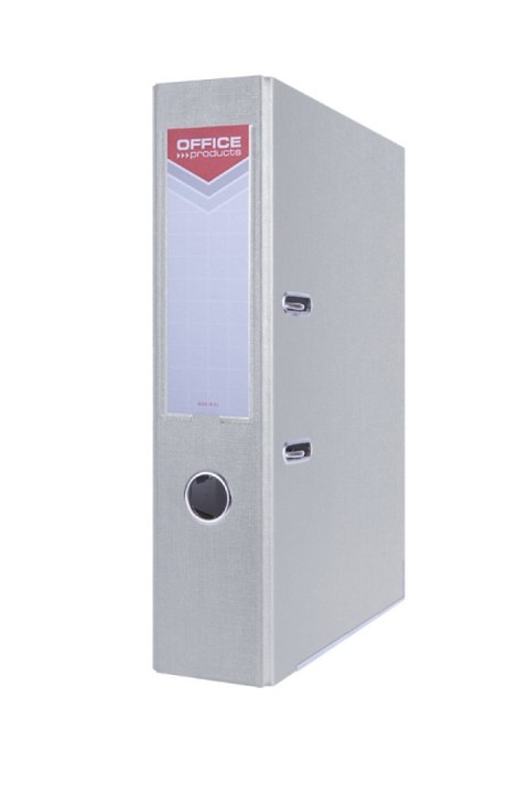 Segregator OFFICE PRODUCTS Officer z szyną, PP, A4/75mm, szary Segregator OFFICE PRODUCTS Officer z szyną, PP, A4/75mm, szary